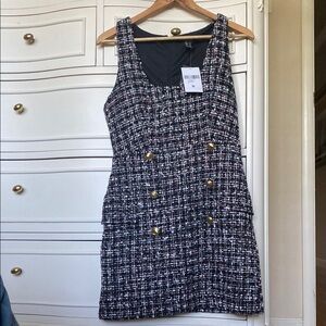 Forever 21-Chic Black and White Tweed Dress